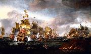 Adriaen Van Diest The Battle of Lowestoft oil painting reproduction